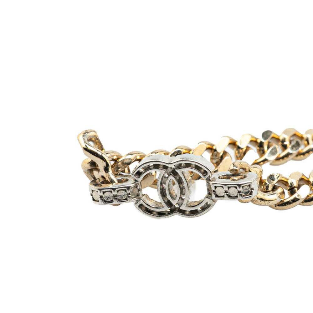 CHANEL Authentic Silver Logo Charm Bracelet - Picture 4 of 7